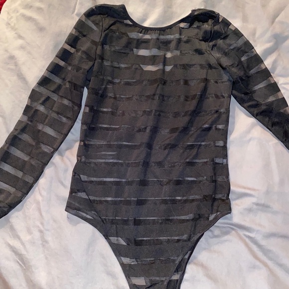 Black and sheer stripper bodysuit - Picture 1 of 1
